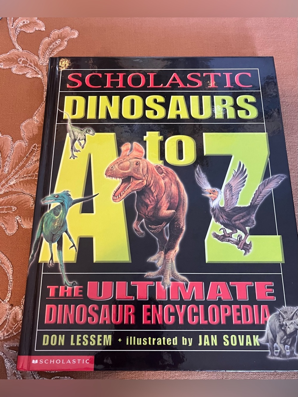 Scholastic Dinosaurs A to Z - Yellow & Black Cover